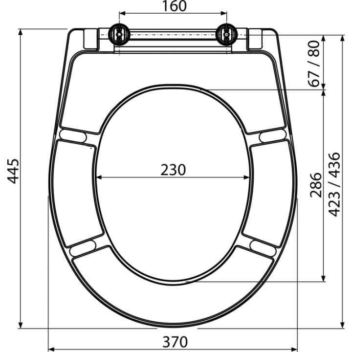 Deska sedesowa Duroplast – Alcadrain