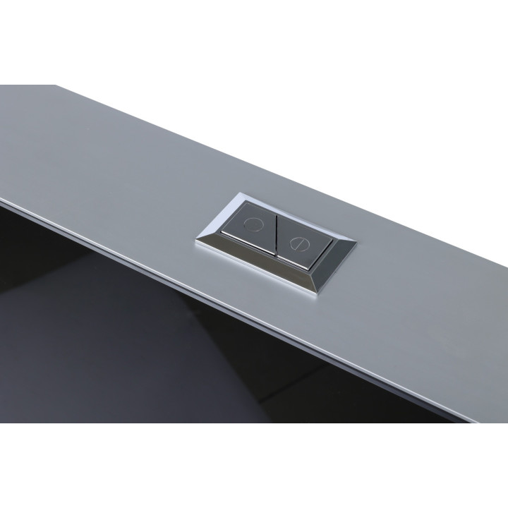 Stelaż natynkowy WC szklany czarny Fix-Frame Glass Black – Balneo