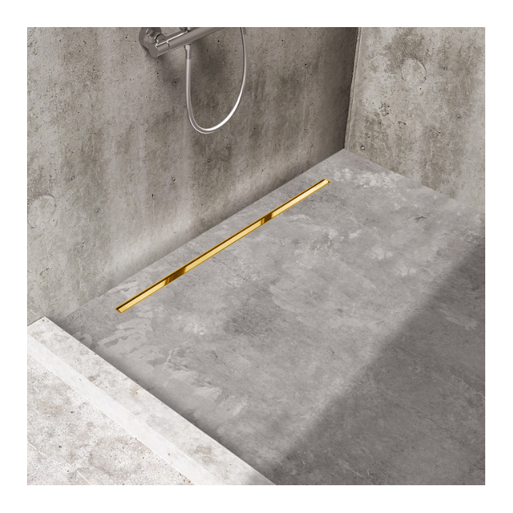 Slim&Low ProLine Mirror Gold Odpływ liniowy 80 cm złoty lustrzany