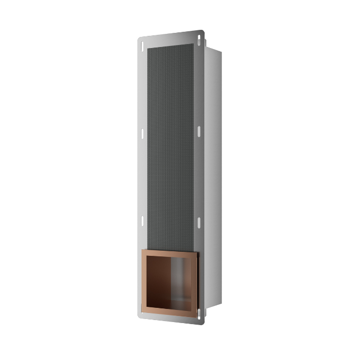 WALL-BOX PAPER 3 Copper - Magazynek na papier miedziany – Balneo