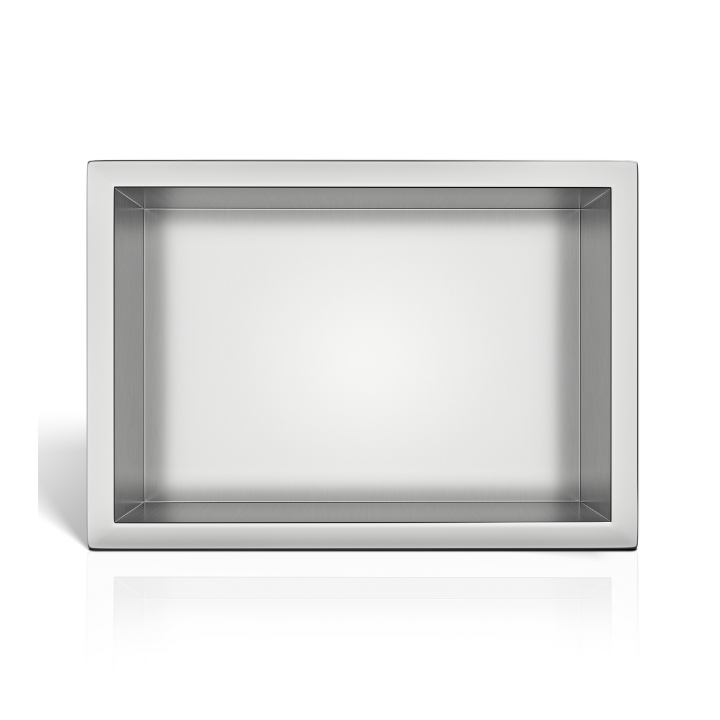 WALL-BOX ONE Inox Półka wnękowa ze stali nierdzewnej 30x20x10 cm