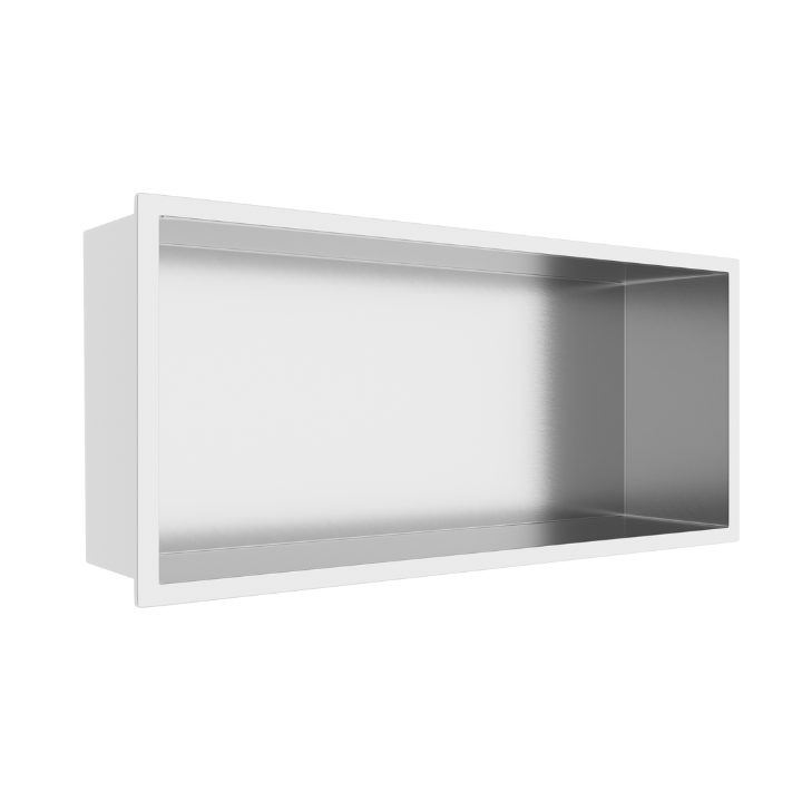 WALL-BOX ONE Inox Półka wnękowa ze stali nierdzewnej 45x20x10 cm