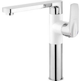 Bateria kuchenna obrotowa chrom, biały Gardenia BEG W630 – Deante