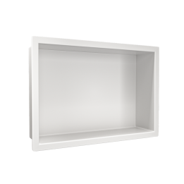 WALL-BOX ONE White Półka wnękowa ze stali nierdzewnej biała
