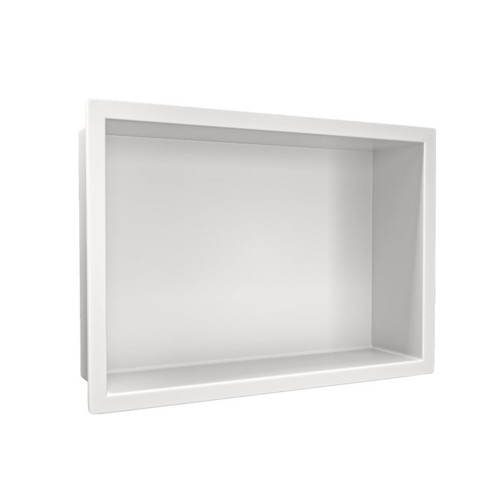 WALL-BOX ONE White Półka wnękowa ze stali nierdzewnej biała