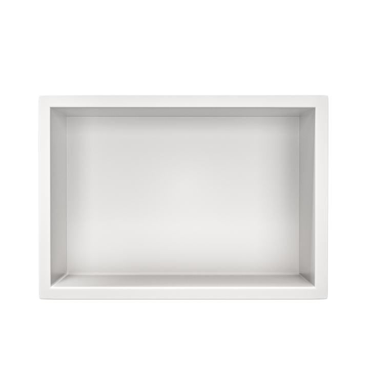 WALL-BOX ONE White Półka wnękowa ze stali nierdzewnej biała