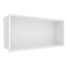 WALL-BOX ONE White Półka wnękowa ze stali nierdzewnej biała