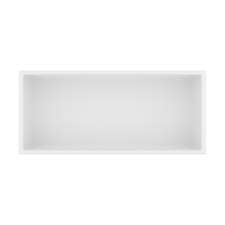 WALL-BOX ONE White Półka wnękowa ze stali nierdzewnej biała