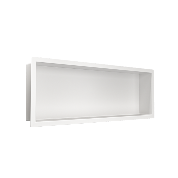 WALL-BOX ONE White Półka wnękowa ze stali nierdzewnej biała