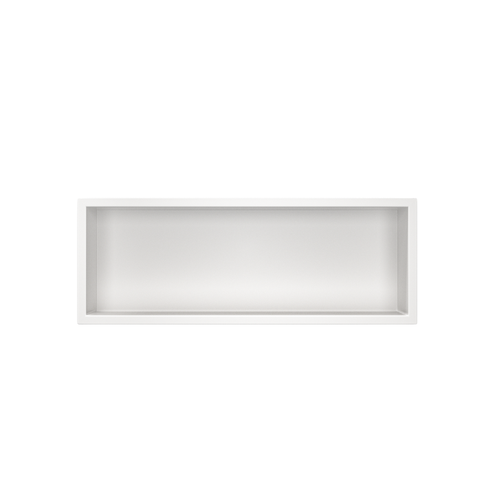 WALL-BOX ONE White Półka wnękowa ze stali nierdzewnej biała