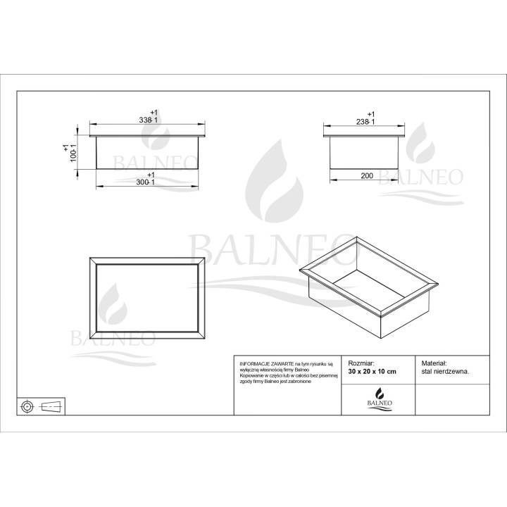 WALL-BOX ONE Black Półka wnękowa ze stali nierdzewnej czarna