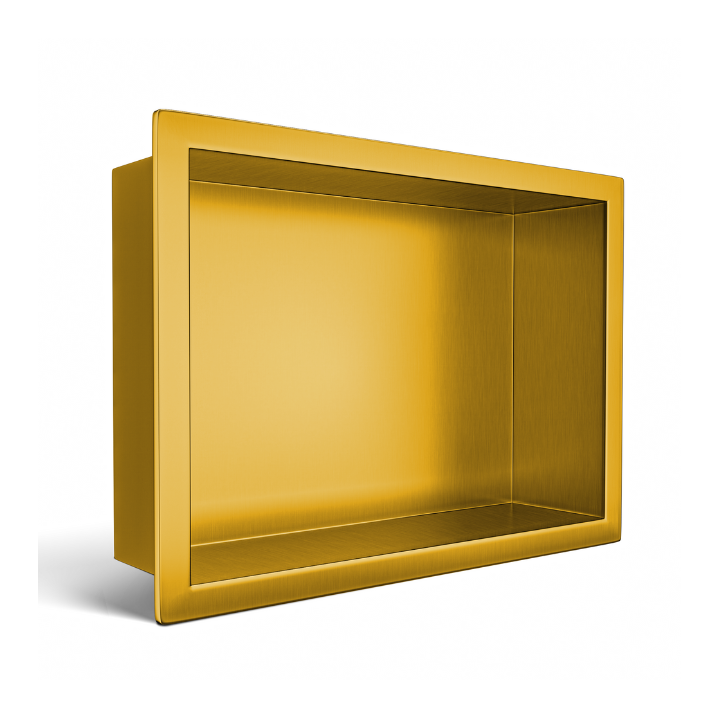 WALL-BOX ONE Gold Półka wnękowa ze stali nierdzewnej złota