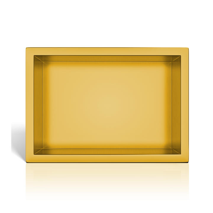 WALL-BOX ONE Gold Półka wnękowa ze stali nierdzewnej złota