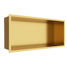 WALL-BOX ONE Gold Półka wnękowa ze stali nierdzewnej złota