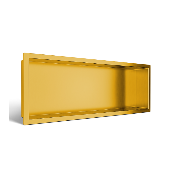 WALL-BOX ONE Gold Półka wnękowa ze stali nierdzewnej złota