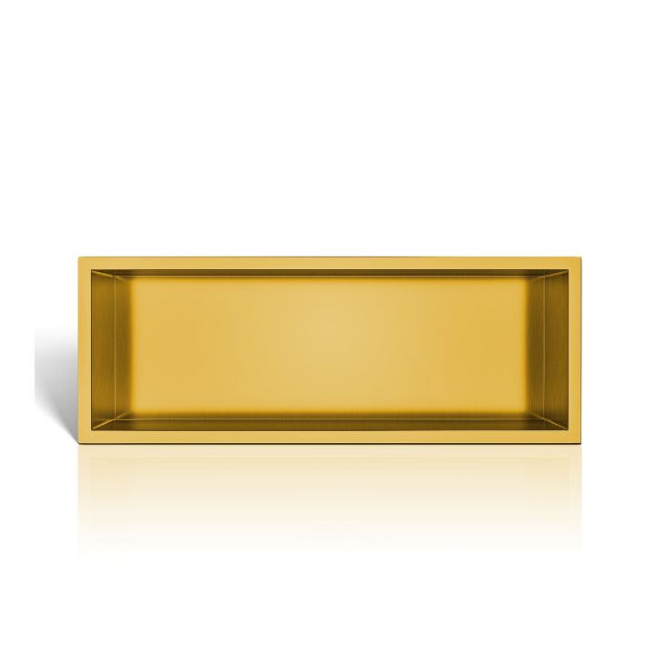 WALL-BOX ONE Gold Półka wnękowa ze stali nierdzewnej złota