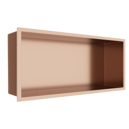 WALL-BOX Copper Gold Półka wnękowa ze stali nierdzewnej miedziana