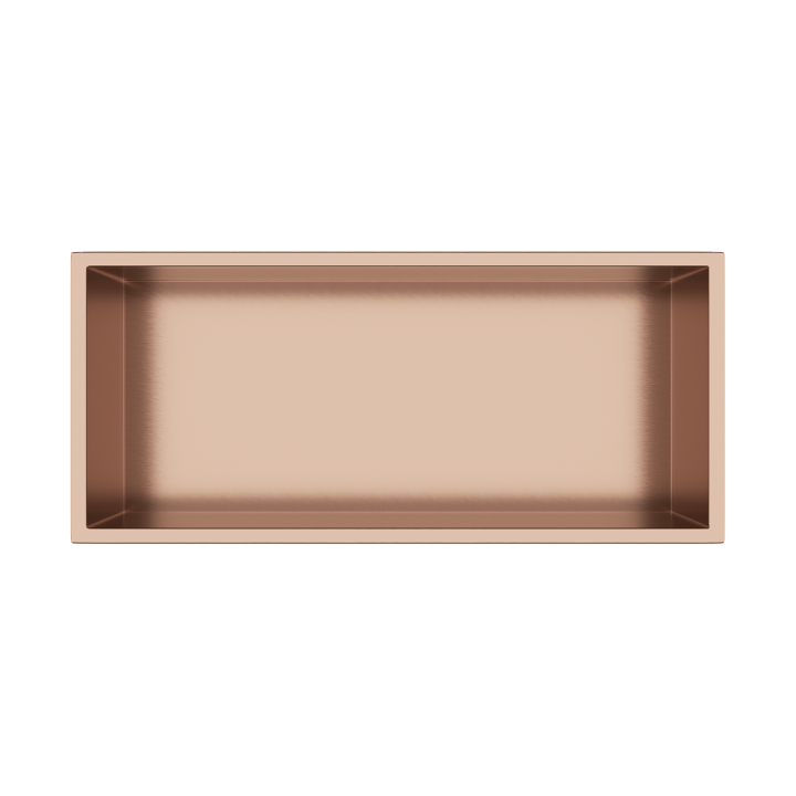 WALL-BOX Copper Gold Półka wnękowa ze stali nierdzewnej miedziana