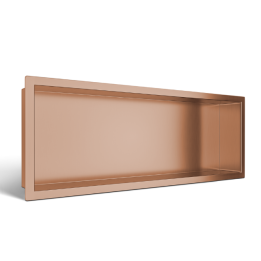 WALL-BOX ONE Copper Półka wnękowa ze stali nierdzewnej miedziana