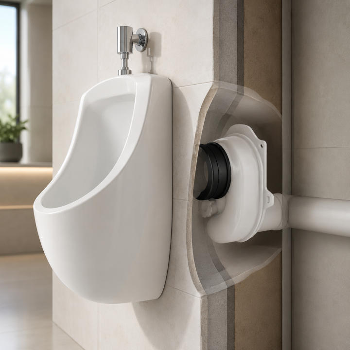 Syfon pisuarowy poziomy DN40 – Alcadrain