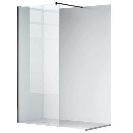 Ścianka prysznicowa Beira 50 x 200 cm transparentna 8 mm czarna