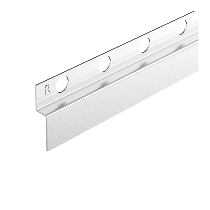 Listwa spadkowa przyścienna prawa 170 cm inox