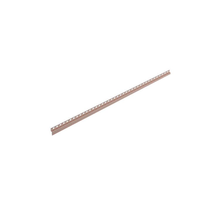 Listwa spadkowa przyścienna prawa 120 cm miedziana – Balneo