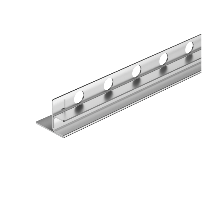 Listwa spadkowa do szkła lewa 120 cm inox