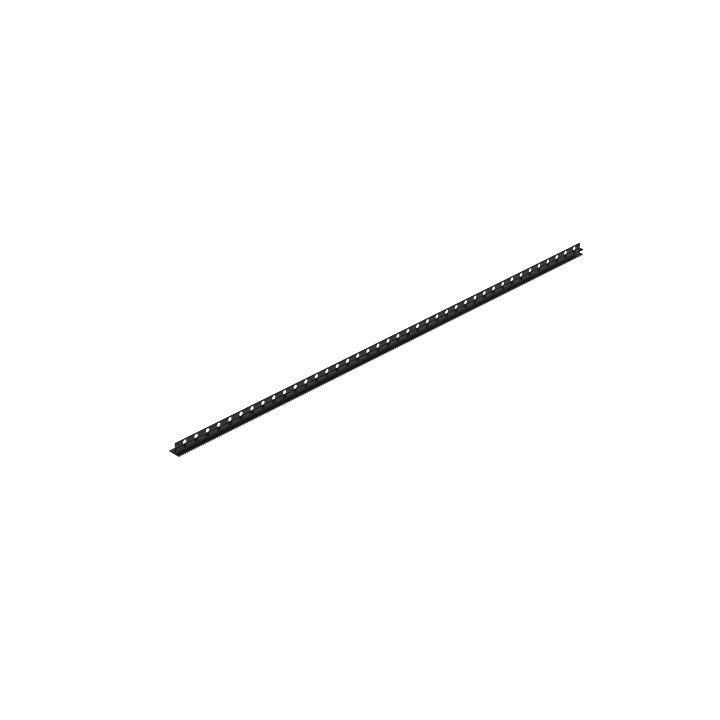Listwa spadkowa do szkła prawa 120 cm czarna – Balneo