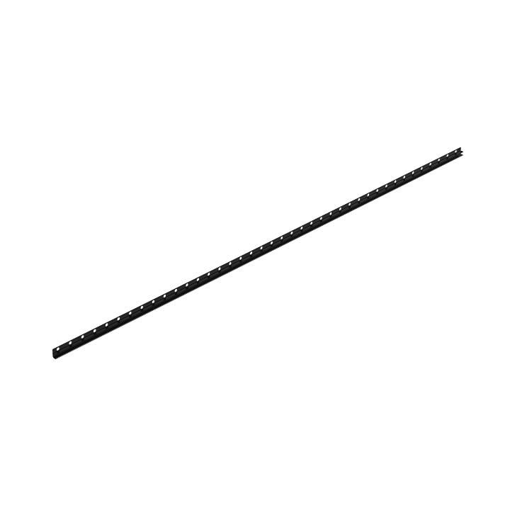 Listwa spadkowa do szkła lewa 170 cm czarna – Balneo