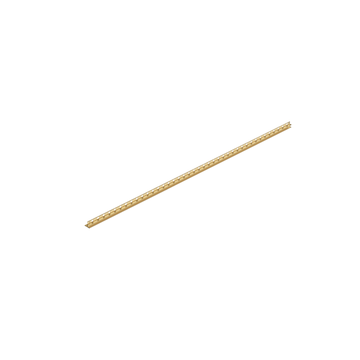 Lista spadkowa do szkła prawa 120 cm złota