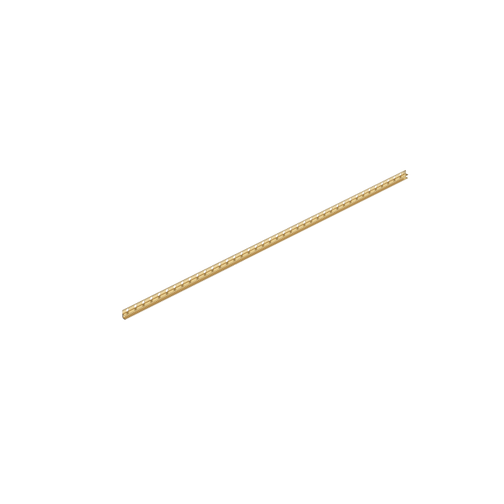 Listwa spadkowa do szkła lewa 120 cm złota