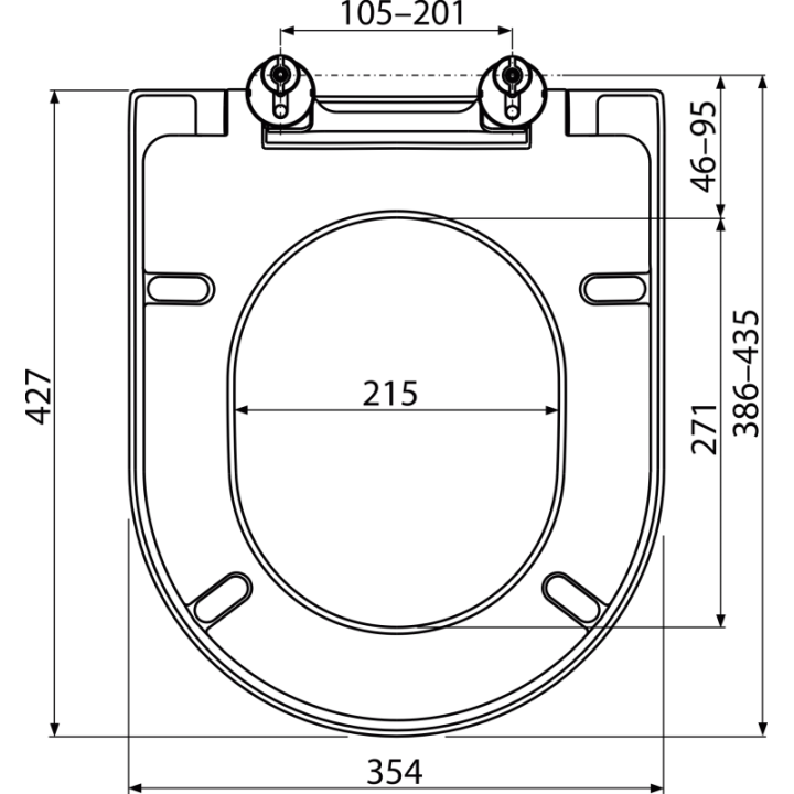 Deska sedesowa SOFTCLOSE, Duroplast – Alcadrain