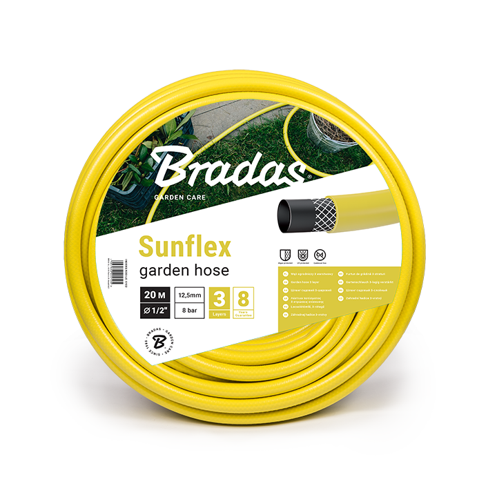 Wąż ogrodowy SUNFLEX 1/2" - 50m / regał