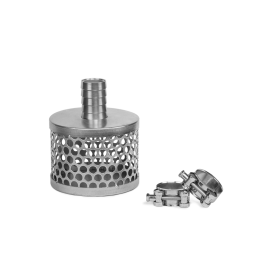 Kosz do węża ssącego 38 mm / 1 1/2"+ 2x GBS obejmy – Bradas