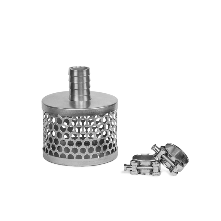 Kosz do węża ssącego 38 mm / 1 1/2"+ 2x GBS obejmy – Bradas