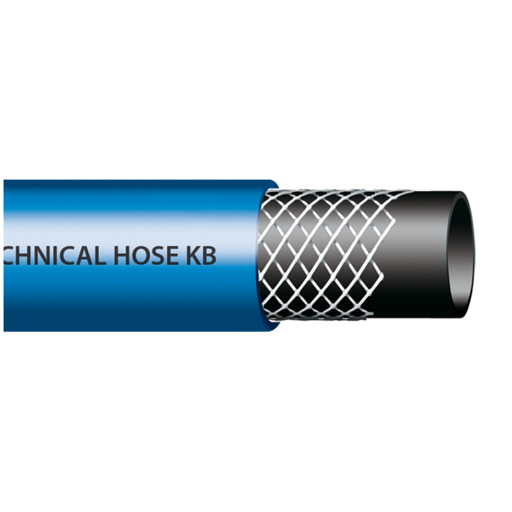 Wąż techniczny zbrojony KB (BLUE) - warsztatowy, 8mm – Bradas