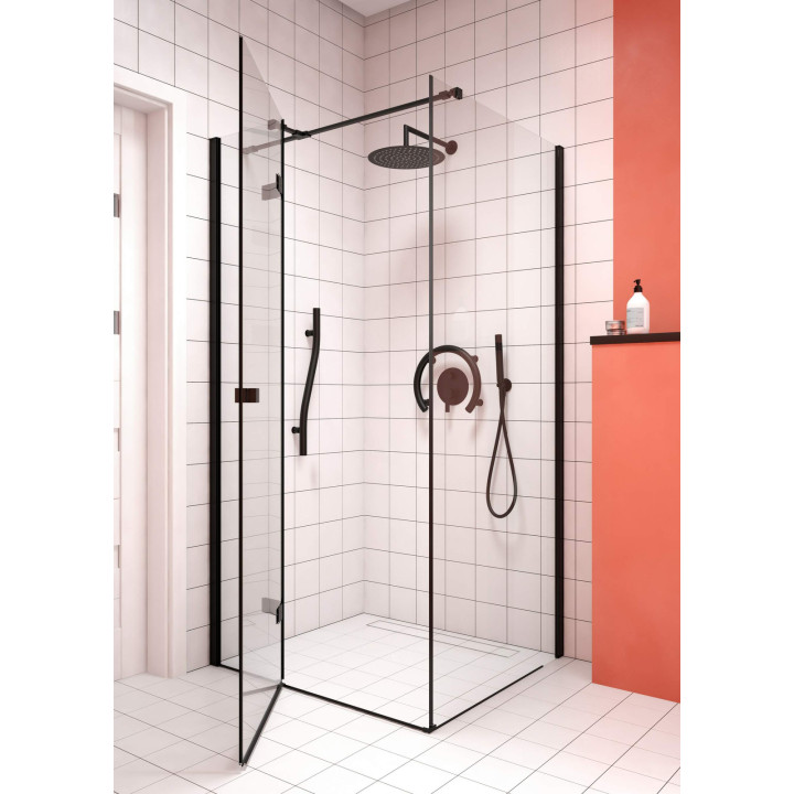 Uchwyt ścienny w kształcie podkowy - 2w1 nero NIV B41G – Deante