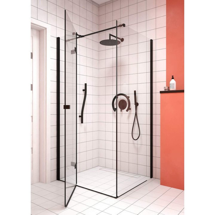 Uchwyt ścienny w kształcie podkowy - 2w1 nero NIV B41G – Deante