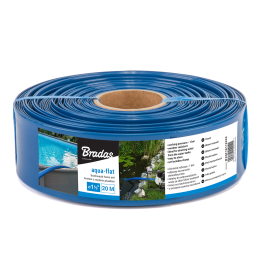 Wąż płaski AQUA - FLAT PE/EVA w zestawie z opaską W.P.1 - 1 1/2"