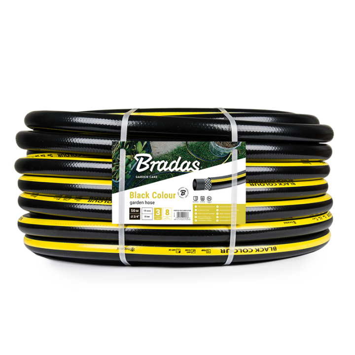 Wąż ogrodowy BLACK COLOUR 1" - 25m – Bradas