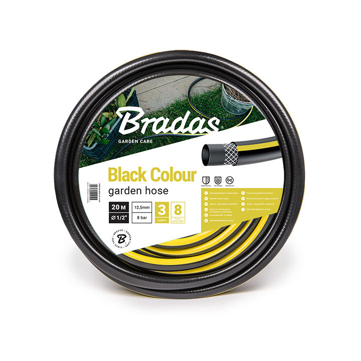 Wąż ogrodowy BLACK COLOUR 3/4" - 25m – Bradas