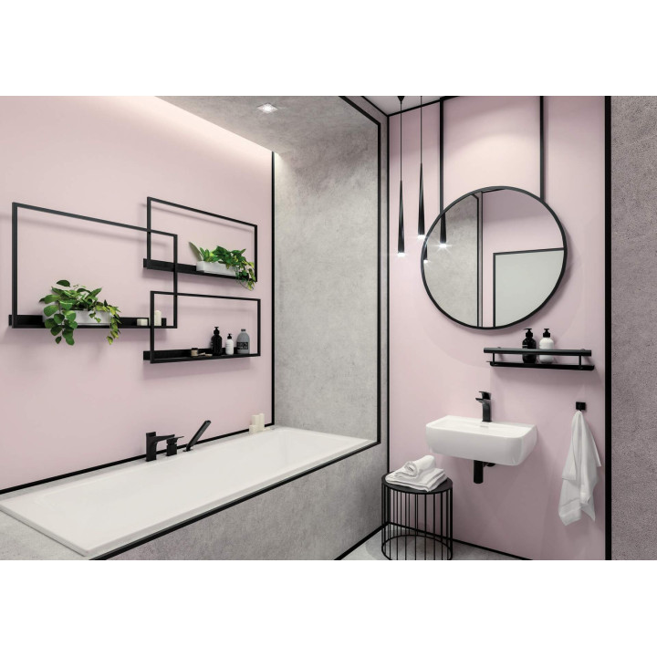 Uchwyt ścienny z półką - 2w1 nero NIV B41L – Deante