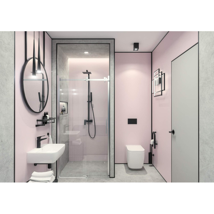 Uchwyt ścienny z półką - 2w1 nero NIV B41L – Deante