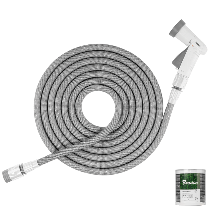 Komplet zraszający SECRET HOSE 8m-24m - szary