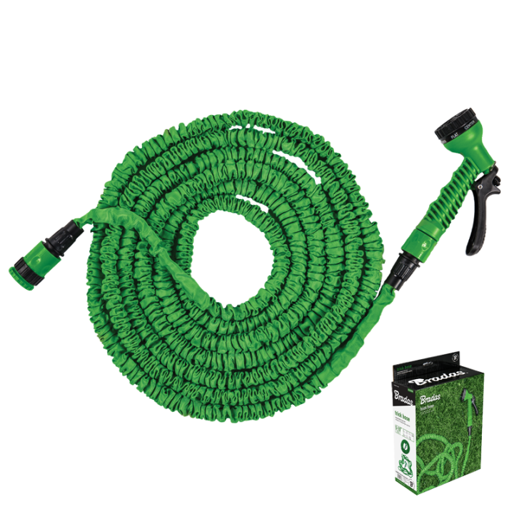 Zestaw ogrodowy TRICK HOSE 5m - 15m (zielony)