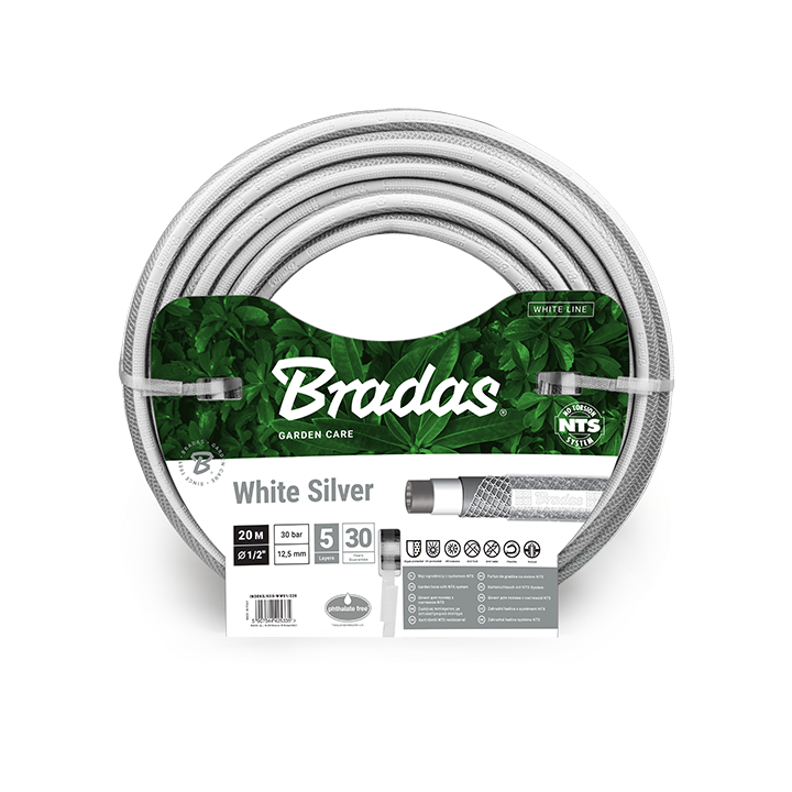 Wąż ogrodowy NTS WHITE SILVER – Bradas