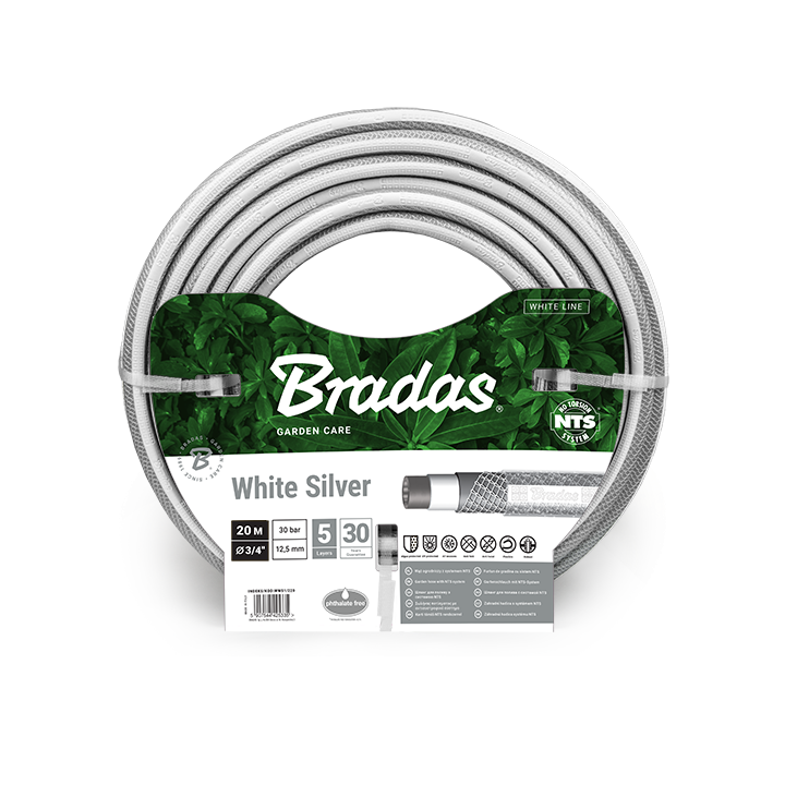 Wąż ogrodowy NTS WHITE SILVER – Bradas