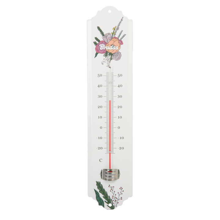 WHITE LINE termometr zewnętrzny - metalowy 30cm – Bradas