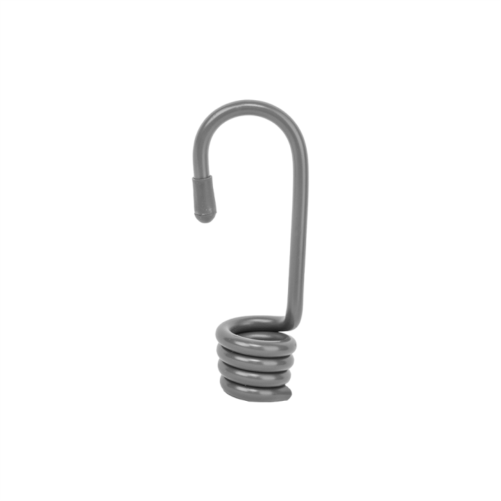 BUNGEE CORD HOOK hak stalowy, grey – Bradas